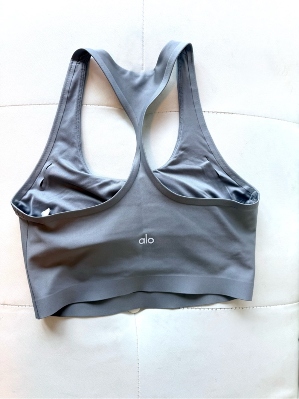 ALO Yoga Lunar Gray Airlift Super Sleek Bra Tank